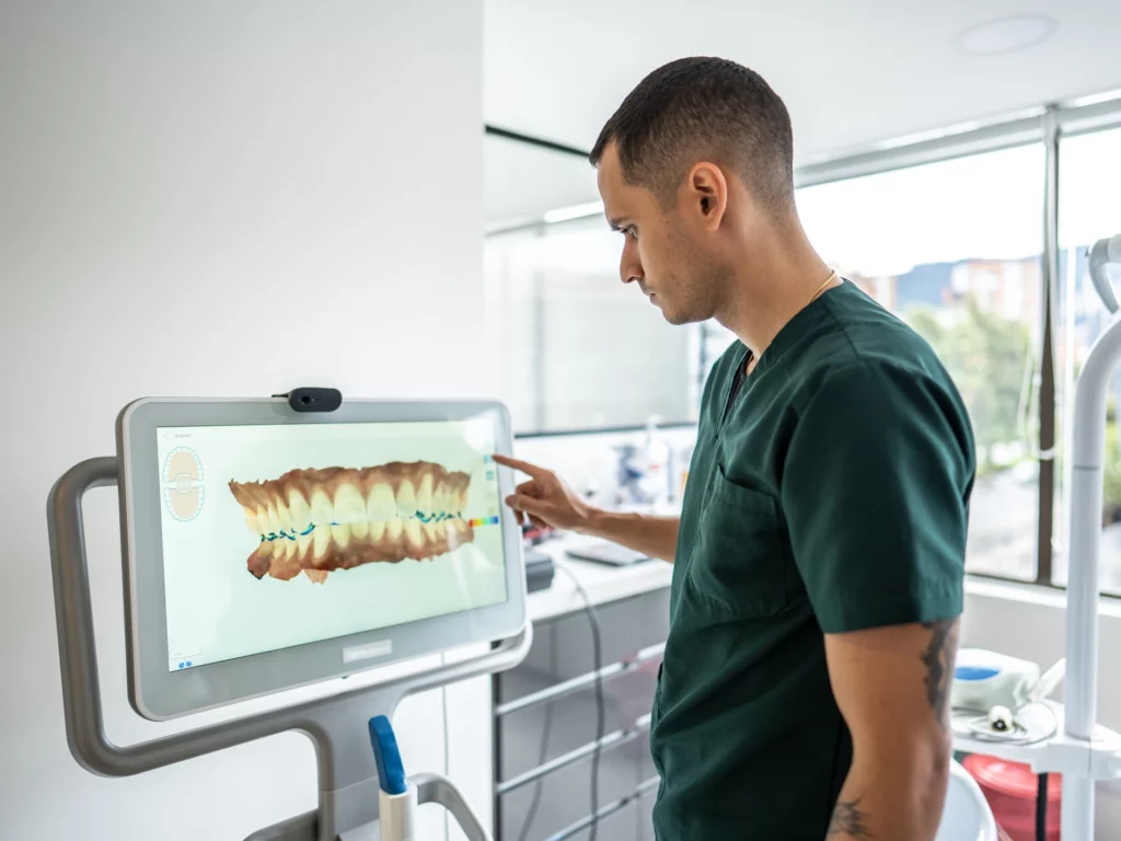iTero 5D+ intra oral scanner | modern dental technology at Route 40 Family Dental in Ellicott City, Maryland